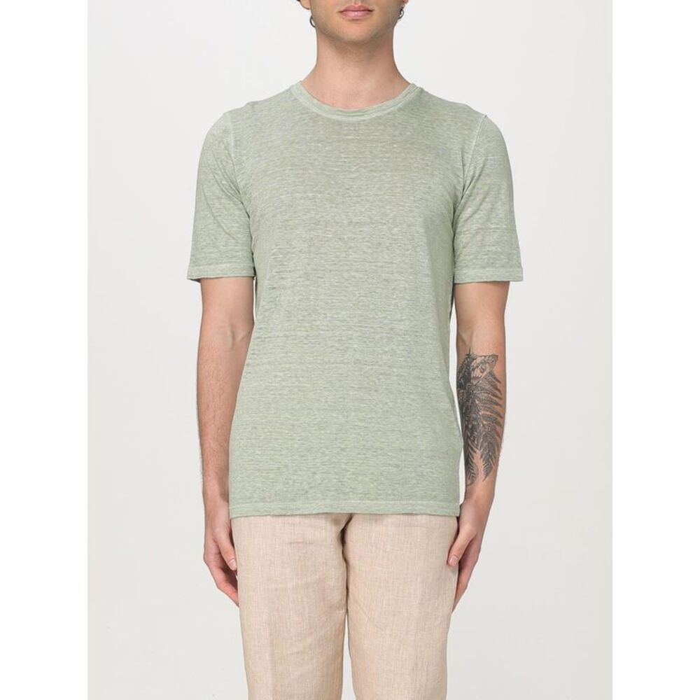 120% Lino T-Shirt Men Pistachio